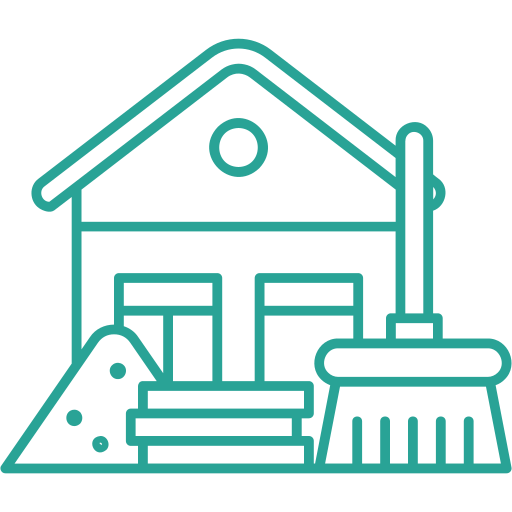 cleaning after builders